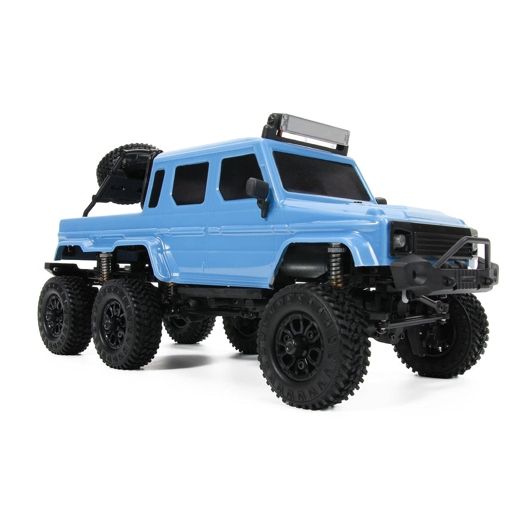 Tetra 1/24 6x6 X3 V2 Portal Edition RTR Scale Mini Crawler, Light Blue