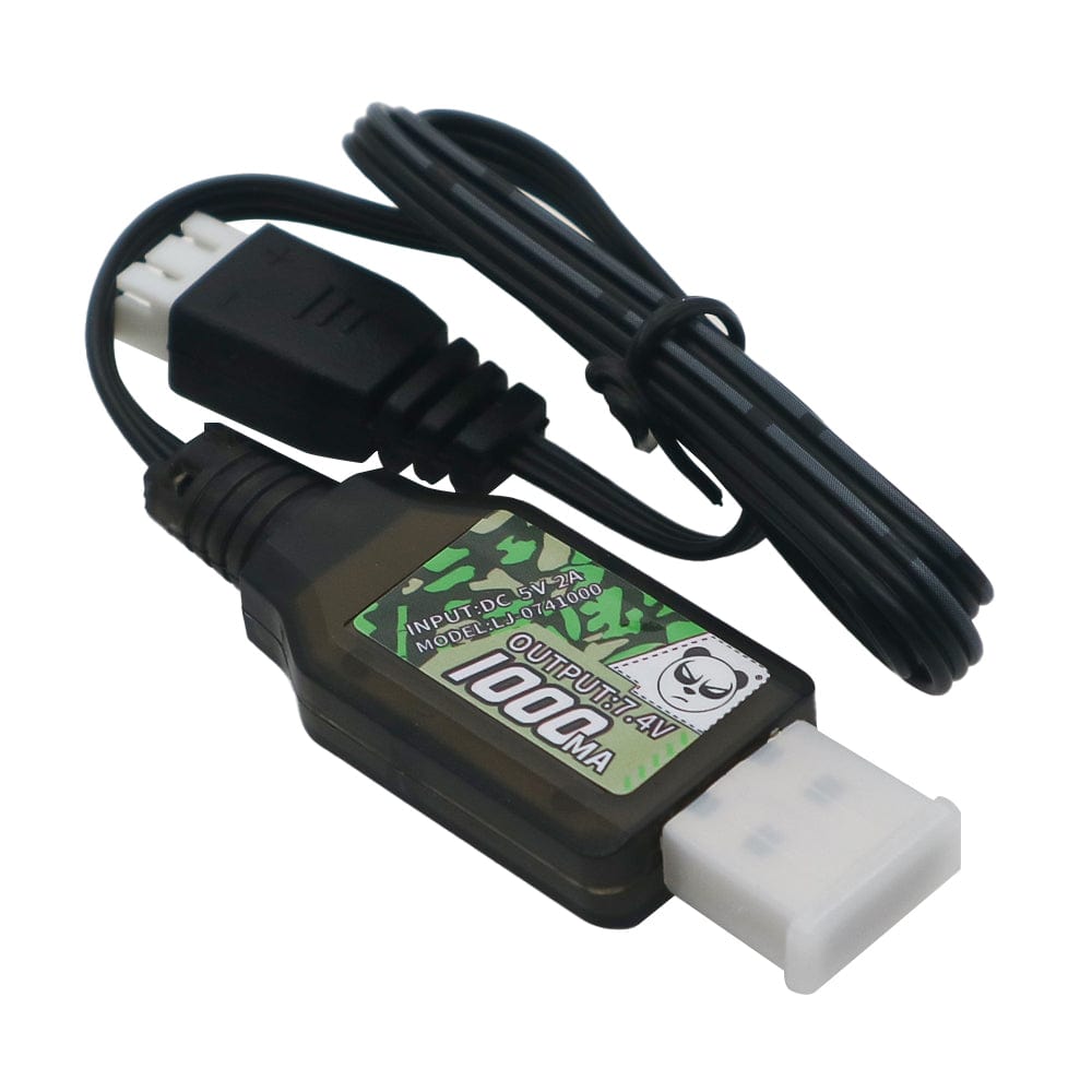 USB Charger for use with 7.4V 700Mah Li-iOn Battery for Tetra 1/18, 1/24