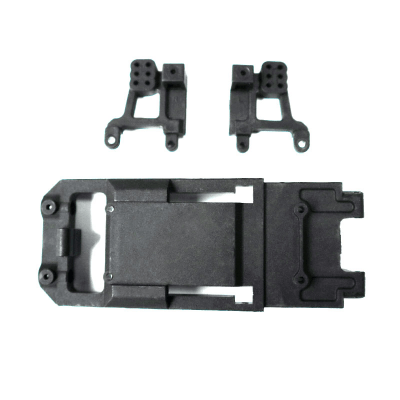 Extenstion Plate and Shock Tower, 6x6 Conversion for Tetra 1/18 4x4