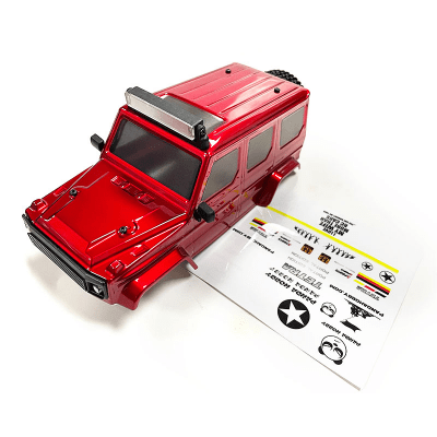 Tetra 1/24 X3 4x4 Body Shell, Complete. Candy Apple Red