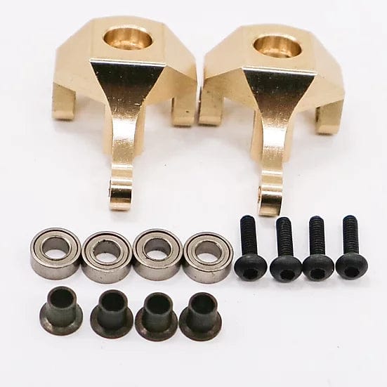 Brass Front Steering Knuckle w/Ball bearings fits Tetra 1/18 (2pcs)
