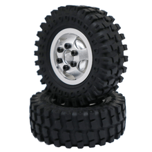 Load image into Gallery viewer, 5.0 Aluminum Wheels, w/60mm Muddin&#39; Tires fits Tetra 1/18 (2pcs)

